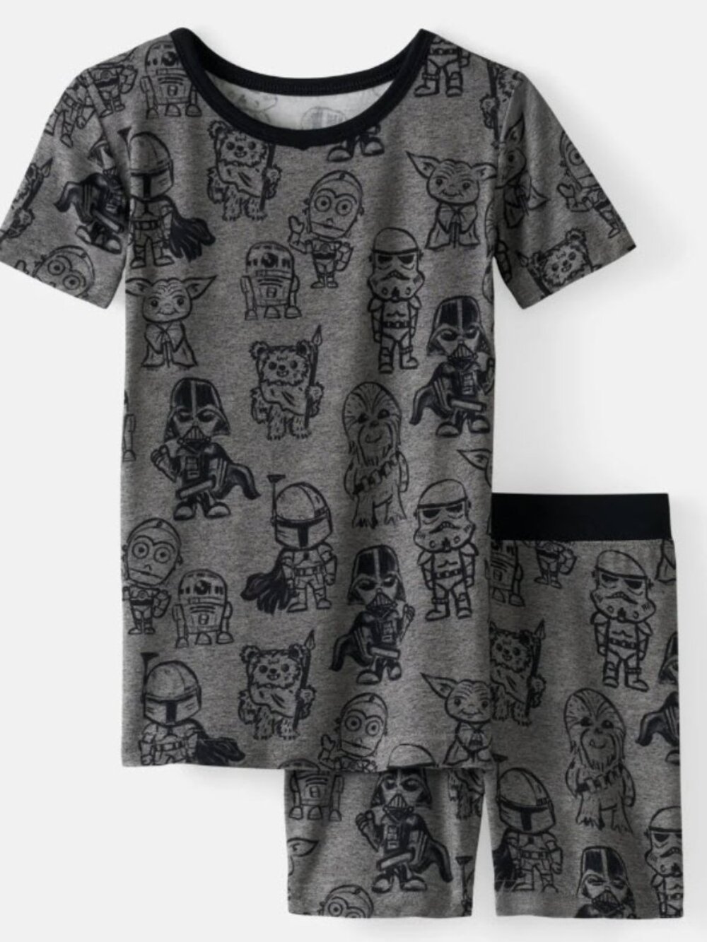 NWT Little Sleepies 5/6 Star Wars Far, Far Away Friends Two-Piece Shorts Sleeve